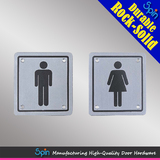 Door hardware of 304 Stainless steel toilet door sign plate,office door sign plate01