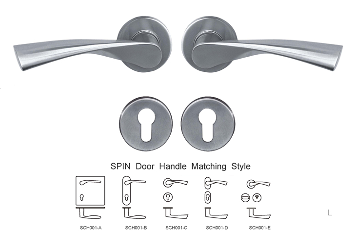 China stainless steel solid casting lever door handle manufacturing supplier SCH001.jpg