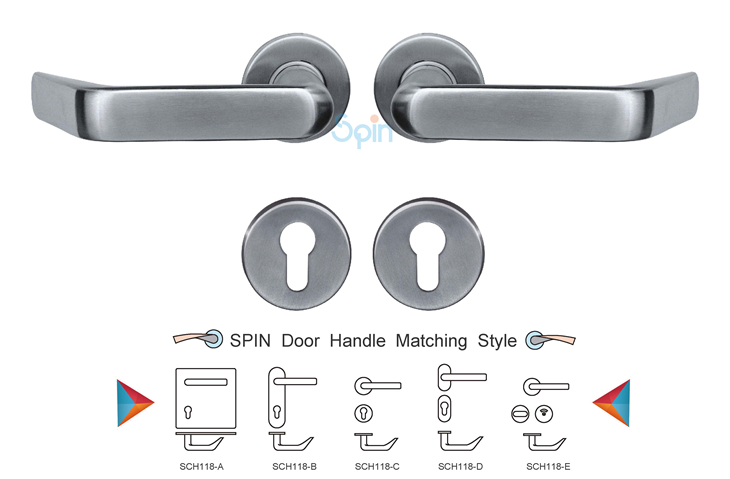 China stainless steel solid casting lever door handle manufacturing supplier SCH118.jpg