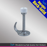 Chinese door hardware manufacturers produce stainless steel door stop hardware with clothes hook