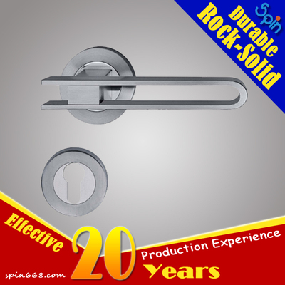 ANSI 304 Stainless steel solid cast entrance lever door handle for European interior doors room lock